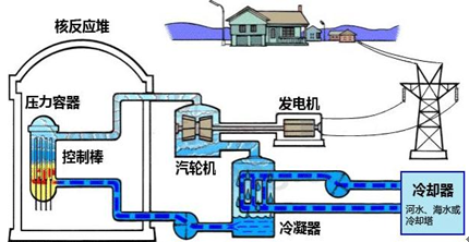 8.图3为核电站发电流程图.在核电站的发电过程
