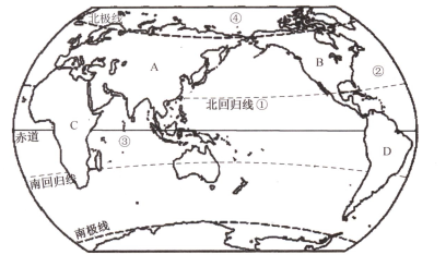 赤道的周长与任意一根经线的长度相比 () A. 赤