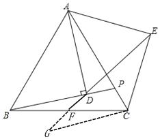 [题目]如图. ABC为等边三角形.点P是线段AC上一动点(点P不与A.C重合).连接BP.过点A作直线BP的垂线段.垂足为点D.将线段AD绕