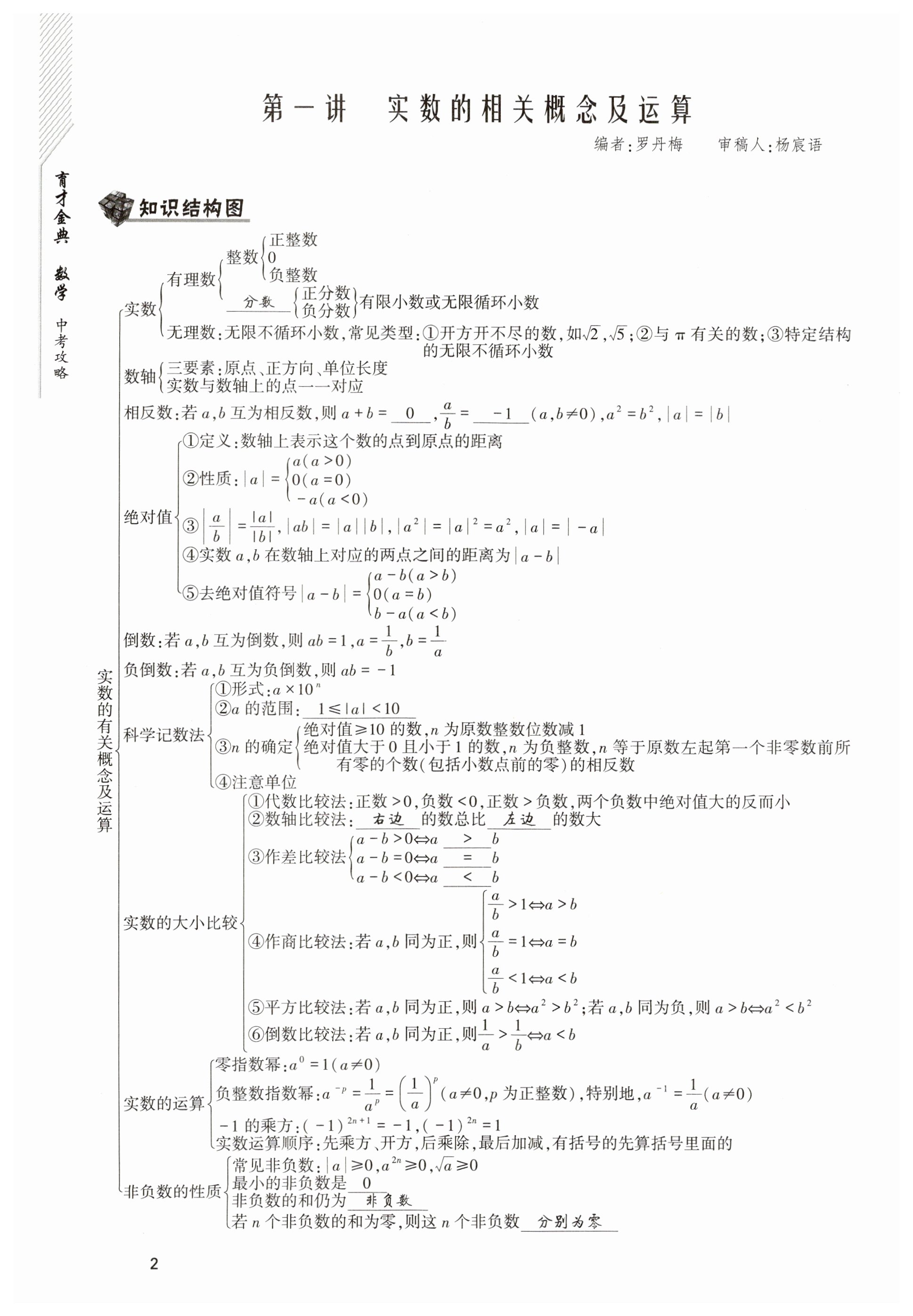 2023年育才金典中考攻略數(shù)學(xué) 第2頁