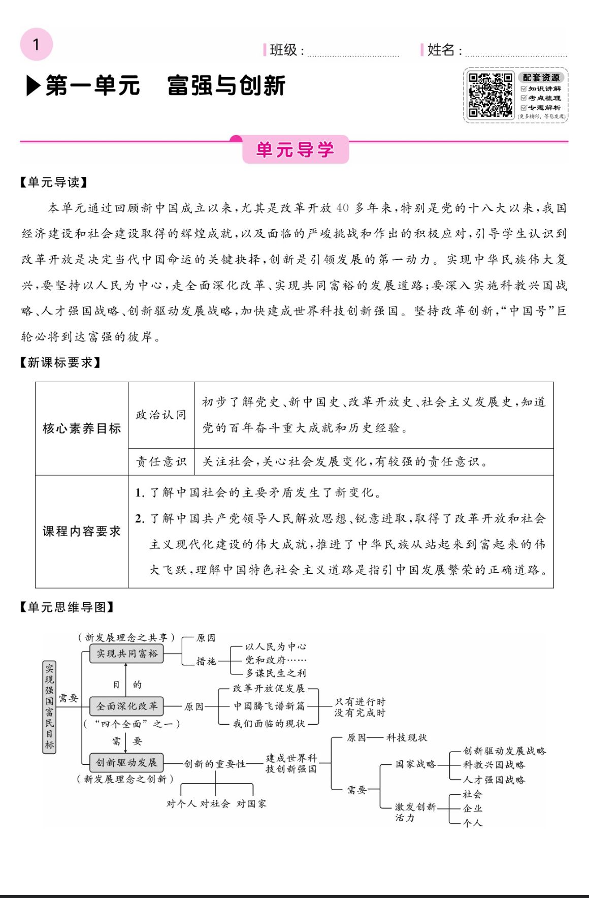 2024年課堂點(diǎn)睛九年級(jí)道德與法治上冊(cè)人教版 第1頁(yè)