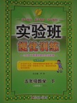 2017年實驗班提優(yōu)訓練五年級數(shù)學下冊滬教版上海專用