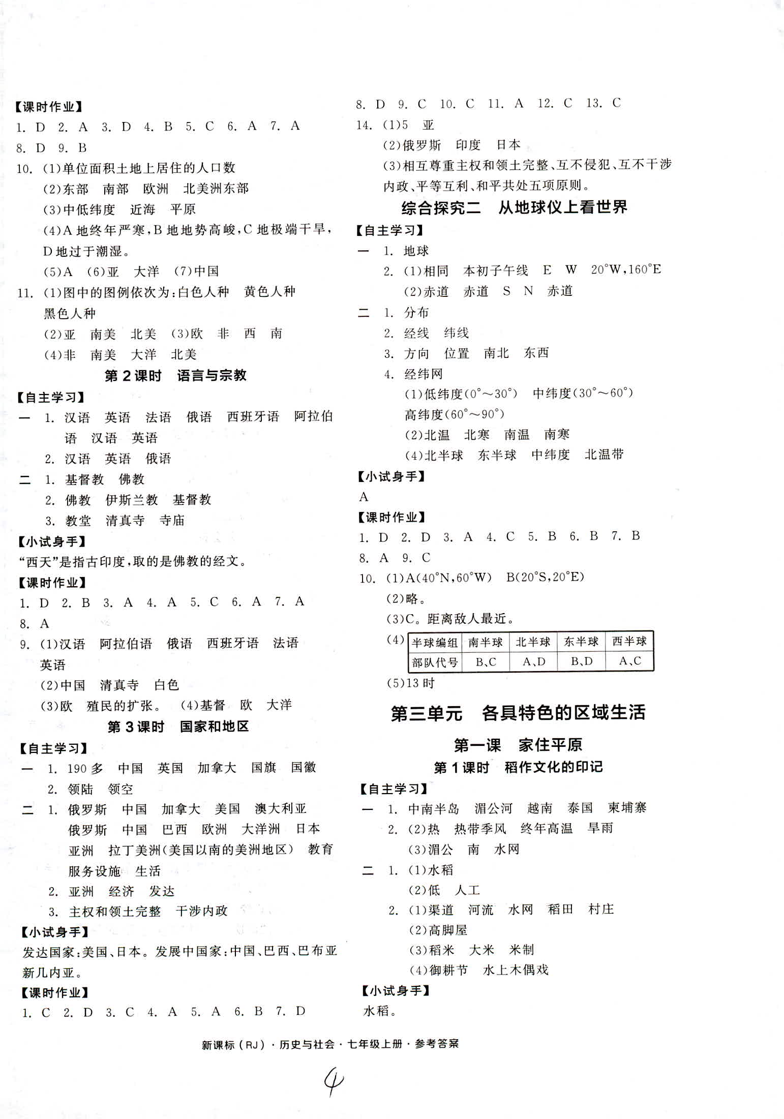 2018年全品學(xué)練考七年級(jí)中國(guó)歷史人教版 第4頁