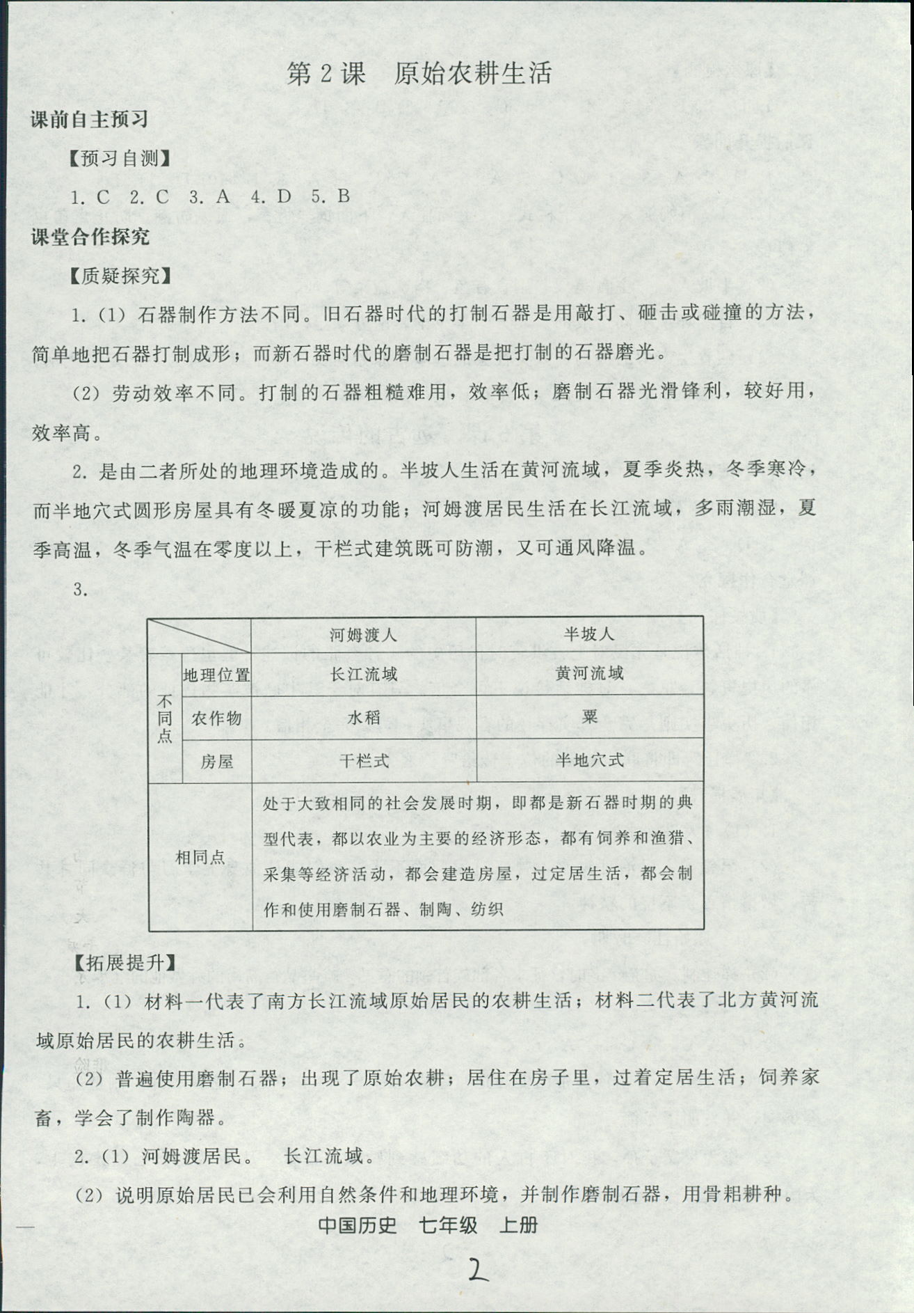 2018年同步輕松練習(xí)七年級中國歷史人教版遼寧專版 第2頁