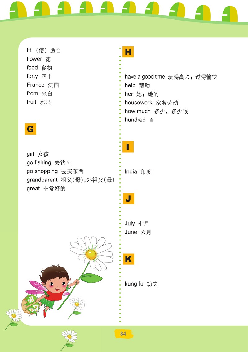 词汇表(Page84)