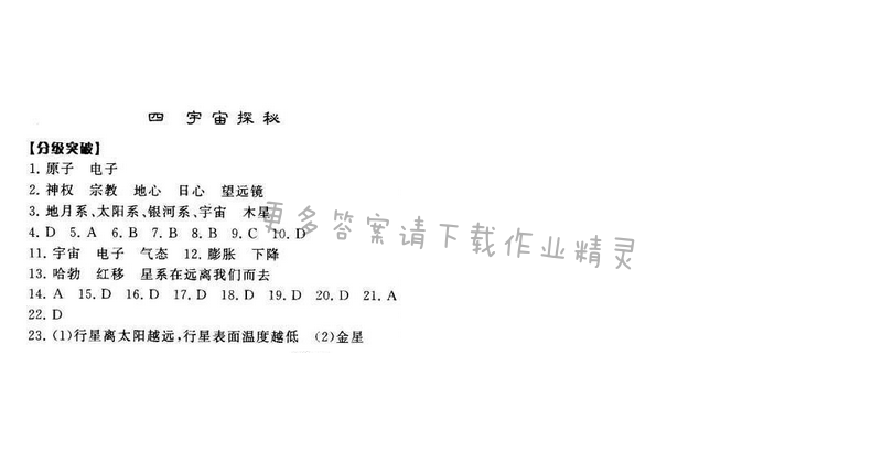 2016年经纶学典学霸八年级物理下册江苏版第七章四