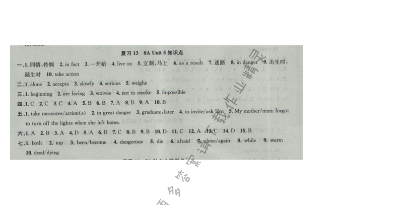 2017提优训练非常阶段123九年级英语上册江苏版 复习13