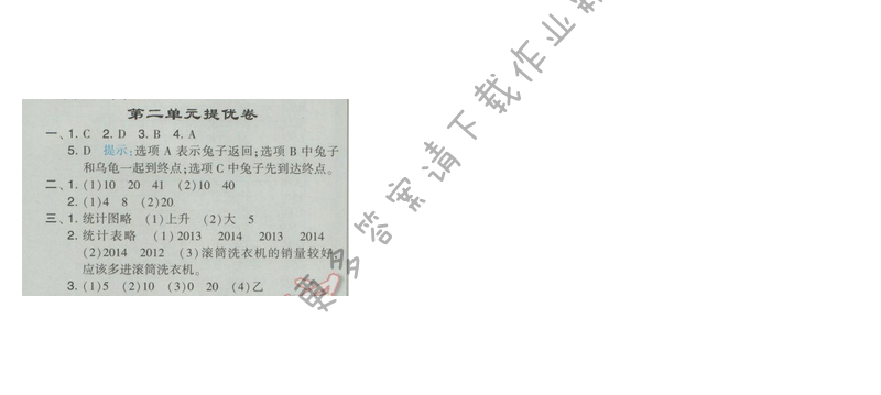 2017经纶学典学霸四年级数学【江苏版】第二单元提优卷