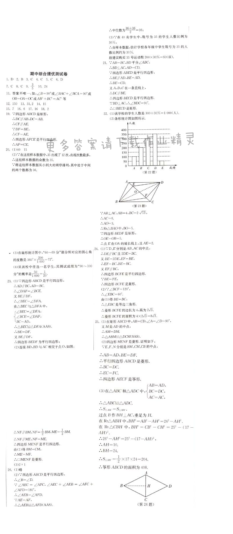 期中综合提优测评卷