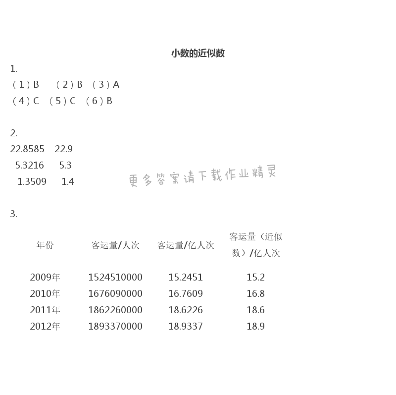 彩色版五年级上册数学练习与测试第23页答案