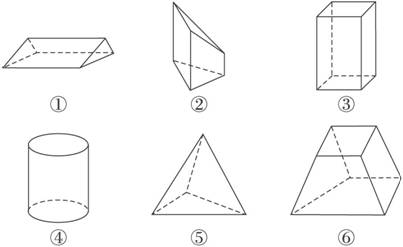下列几何体是棱柱的有