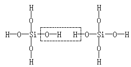 两个原硅酸分子的oh原子团之间可以相互作用而脱去一分子水