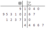 根据茎叶图,下列描述正确的是( ) a.