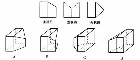 某几何体的三视图如下所示,则该几何体可以是.