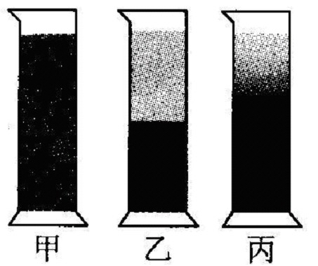 20,小明为了研究液体的扩散现象,先在量筒里装一半清水,再在水下面