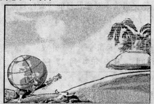 下面是一幅名为海市蜃楼 的漫画.请用简要的文