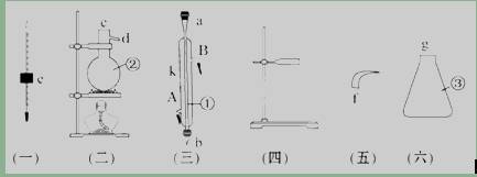 实验室用下列仪器组装一套蒸馏石油的装置,并进行蒸馏得到汽油和煤油.
