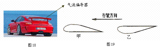 图18中的汽车是我们熟悉的交通工具.它给我们的生活提供了便利.汽车应