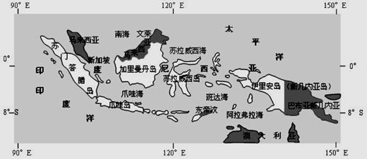 金鸡纳印度尼西亚地图印度尼西亚爪哇岛地理位置印度尼西亚地理位置