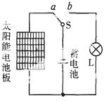 如图是一种太阳能led路灯的电路图.光控开关s白天与a.