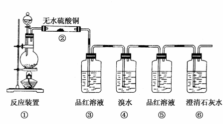 现欲设计一个实验验证红热的炭与浓硫酸发生反应所生成的各种产物有一