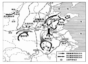 10如下图所示1947年战略反攻开始时晋冀鲁豫解放军主力选择进攻方向