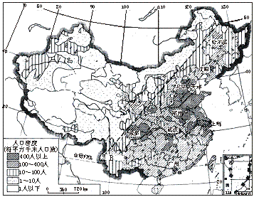中国人口分布图_读巴西的人口分布图