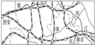 陇海线—焦柳线—京广线—京九线b自西向东与宁西铁路相交的南北向