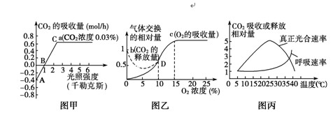 呼吸作用速率与氧气浓度之间的关系及光合作用速率和呼吸速率与温度