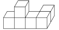 如图是由六个小正方体搭成的几何体,它的俯视图是