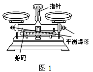 1托盘天平如图1所示使用前应调节横梁平衡方法是把天平放在水平台上把