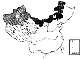 读"中国主要畜牧业分布图",回答以下问题