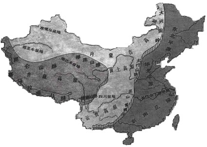 读中国地形海拔示意图.回答问题. (1)我国最高的