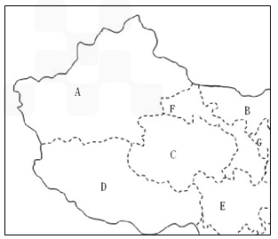 读我国部分省区轮廓图回答问题