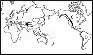 下图是世界火山.地震分布图和六大板块示意图