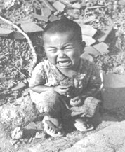 战争给人类带来巨大灾难 b.先