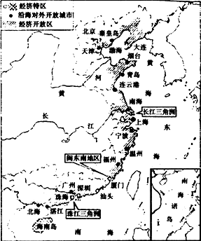 (2)随着我国的对外开放,我国经济的增长有何变化?