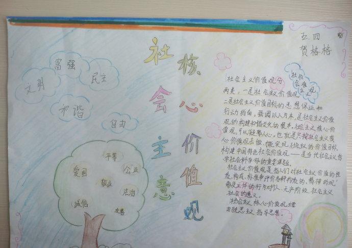 社会主义核心价值观手抄报――平等