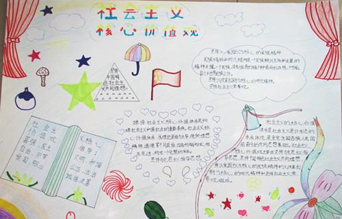手抄报内容:社会主义核心价值观的培育路径