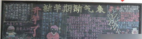 新学期黑板报文字内容