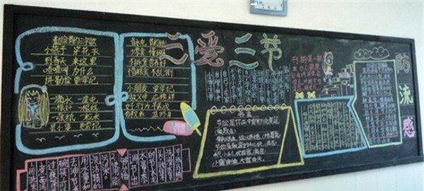 有关三节三爱黑板报资料大全