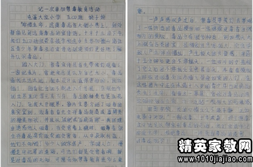 禁毒心得体会800字