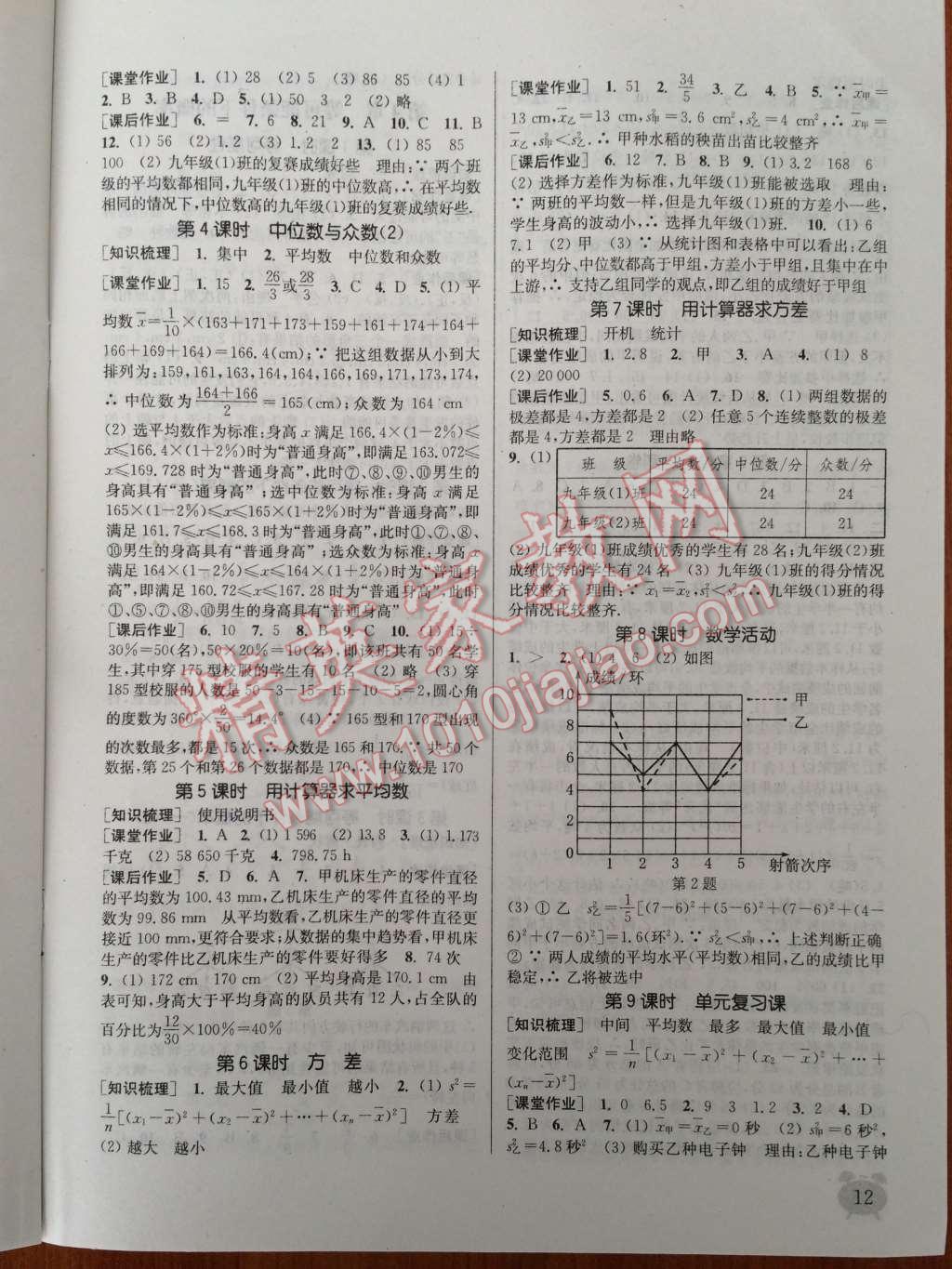 2014年通城學(xué)典課時作業(yè)本九年級數(shù)學(xué)上冊江蘇版 第14頁