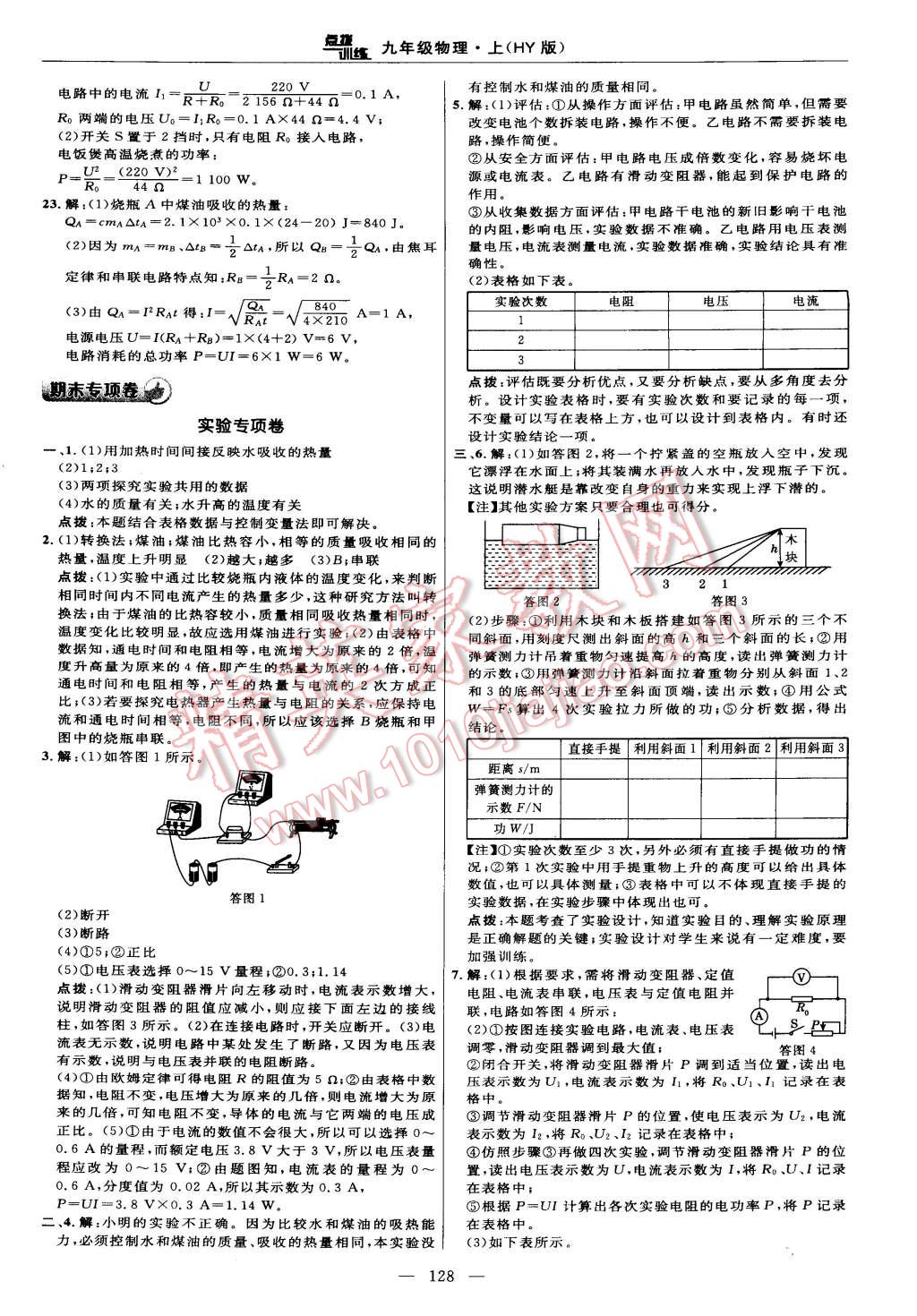 2014年點(diǎn)撥訓(xùn)練九年級(jí)物理上冊(cè)滬粵版 第6頁