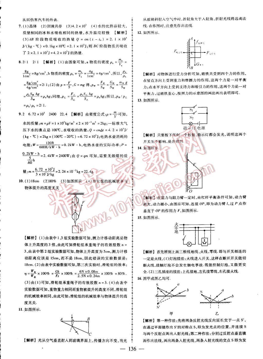 2015年黃岡創(chuàng)優(yōu)作業(yè)導(dǎo)學(xué)練九年級(jí)物理下冊(cè)人教版 第26頁(yè)