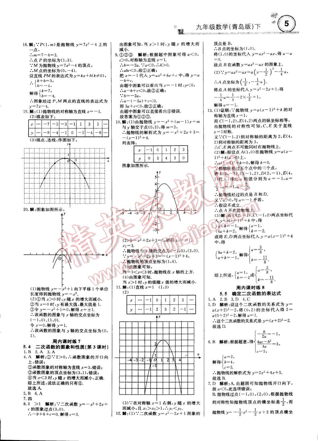 2015年輕巧奪冠周測(cè)月考直通中考九年級(jí)數(shù)學(xué)下冊(cè)青島版 第4頁(yè)