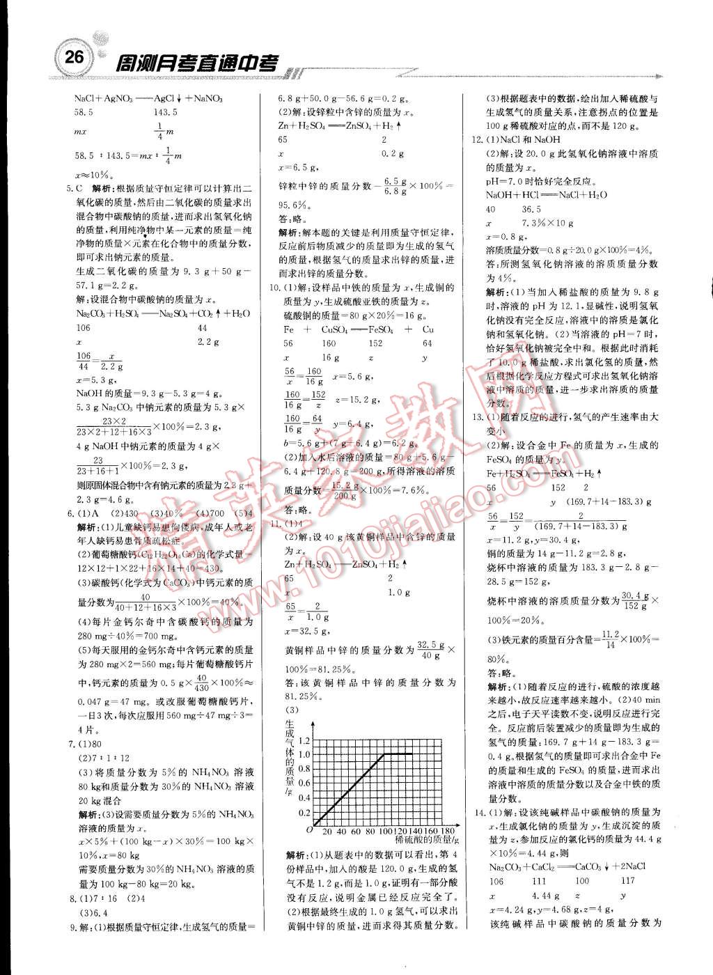 2015年輕巧奪冠周測(cè)月考直通中考九年級(jí)化學(xué)下冊(cè)魯教版 第25頁(yè)