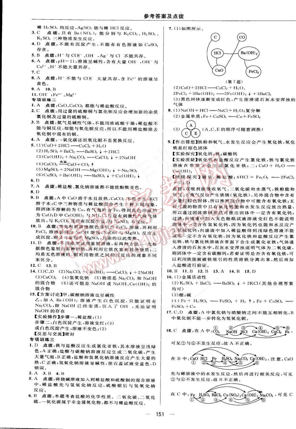2015年综合应用创新题典中点九年级化学下册人教版&nbsp;第11页