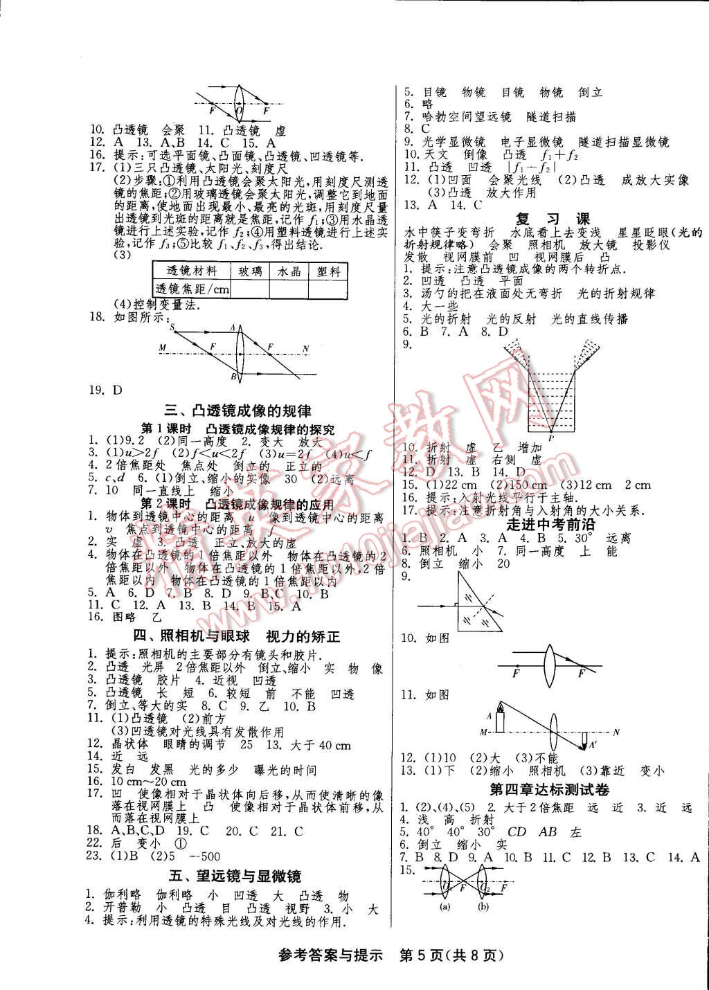 2014年一課三練單元達標測試八年級物理上冊蘇科版 第5頁