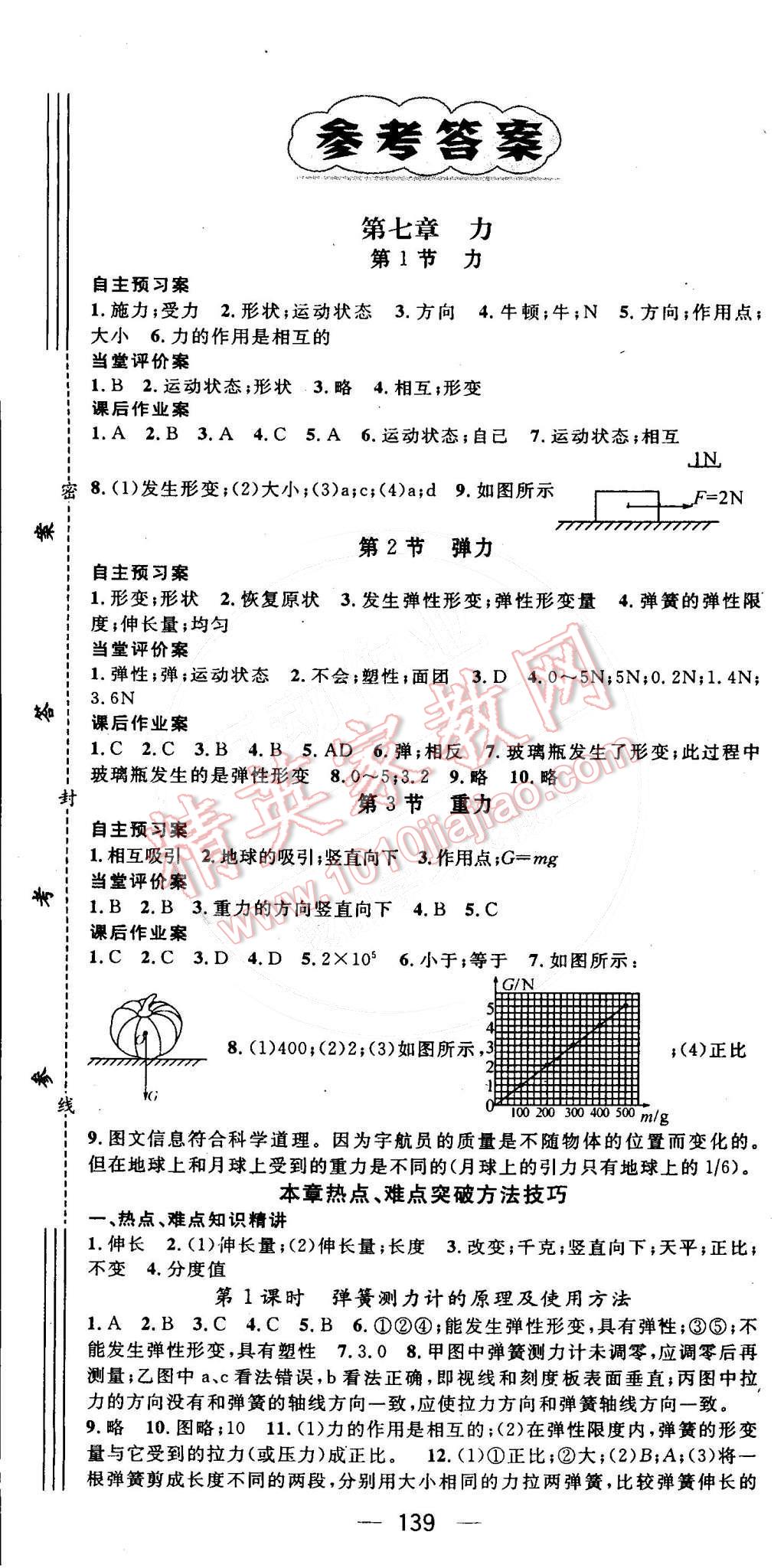 2015年名師測控八年級物理下冊人教版 第1頁